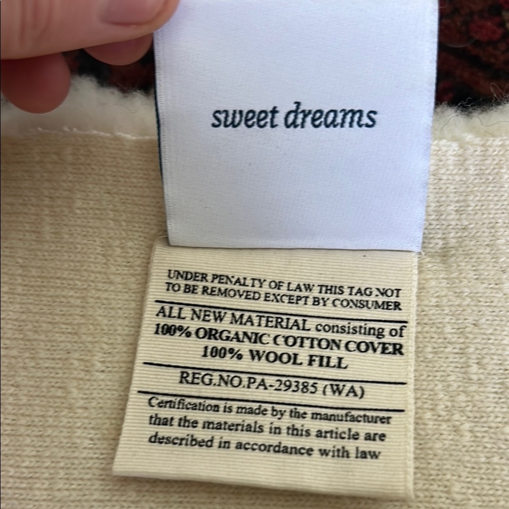 Cream Wool Massage cradle topper - Picture 4 of 7